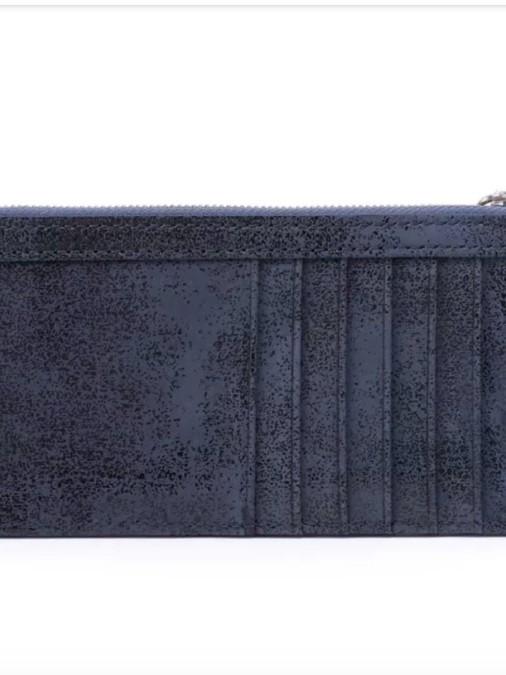 HOBO Carte Navy Card Case Leather Zip Card Holder - Picture 3 of 8
